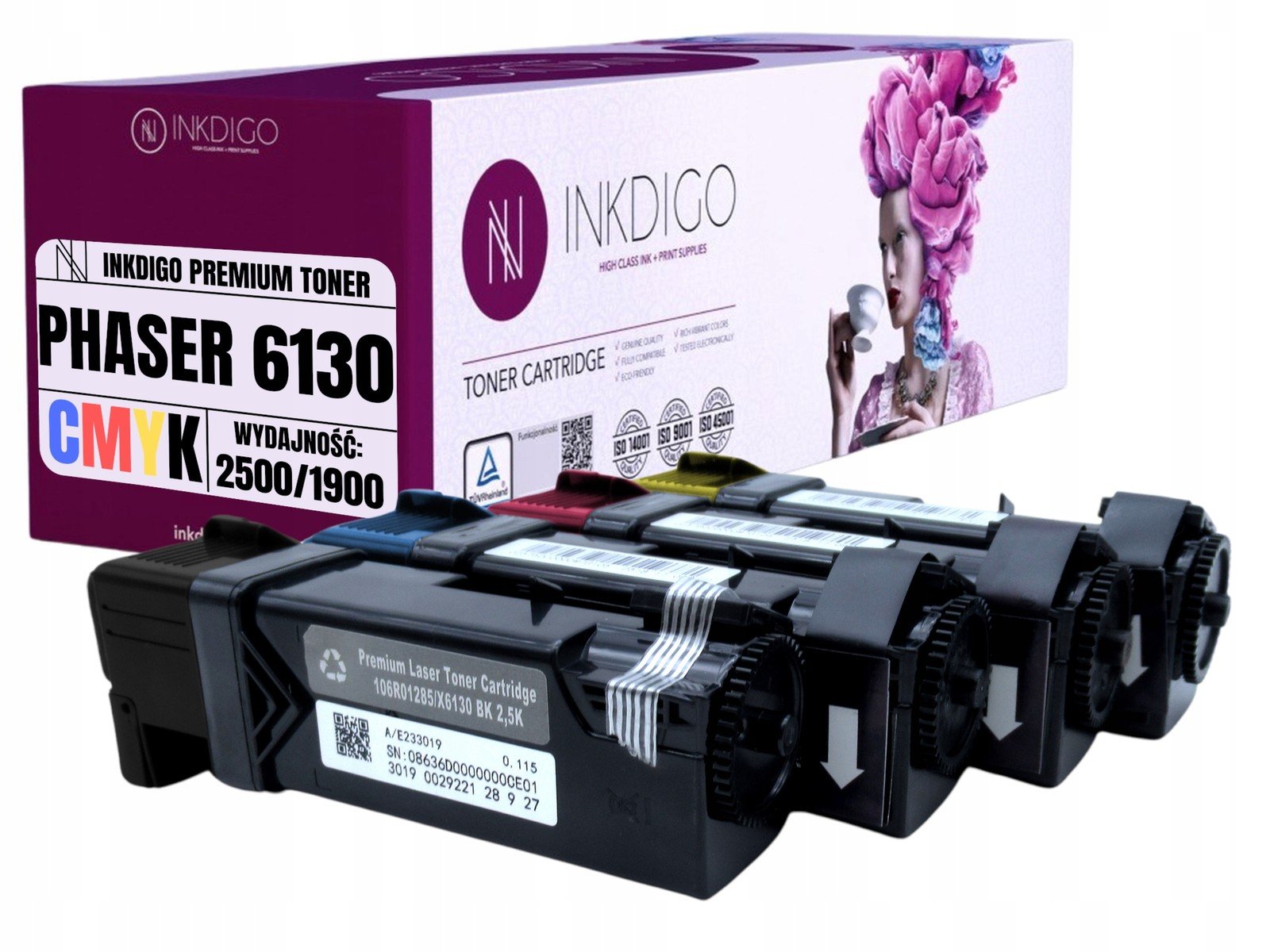 106R01282-106R01285 Sada Náhradních Tonerů Pro Xerox Phaser 6130