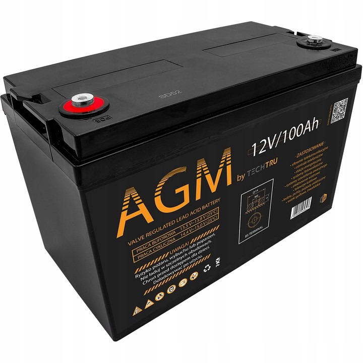 Agm baterie Techtru 12-100 12 V 100Ah Ups