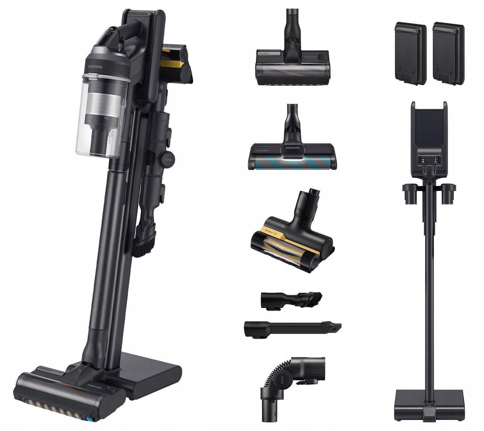 Odkurzacz Samsung Jet 95 Complete Extra VS20C9554TK/GE 60min Vyměnitelný akumu