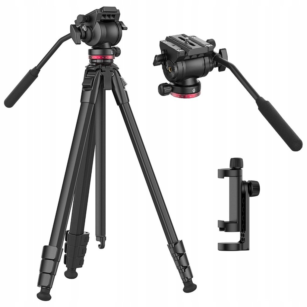 Filmový stativ s olejovou hlavou a držákem smartphonu Ulanzi Ombra Video