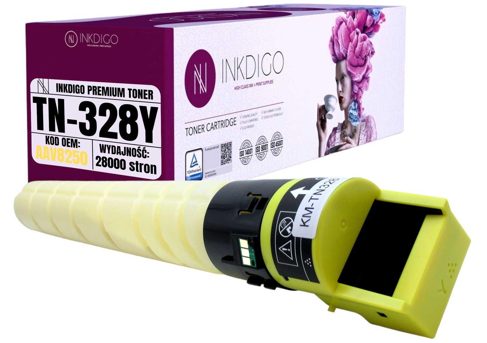 TN328Y Náhradní Toner Pro Tiskárnu Konica Minolta Bizhub C250i C300i C360i