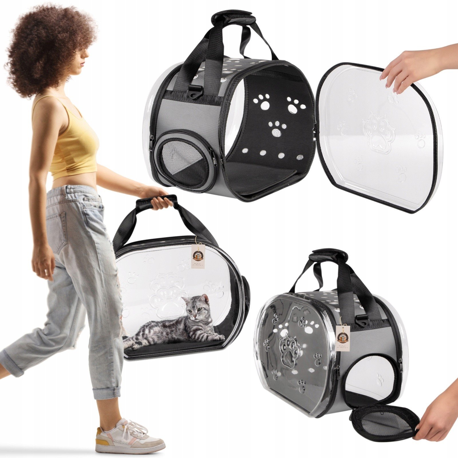 Furrever Friends Taška Přes Rameno Přepravka Pro Koťátko Velké Otevírání Přední