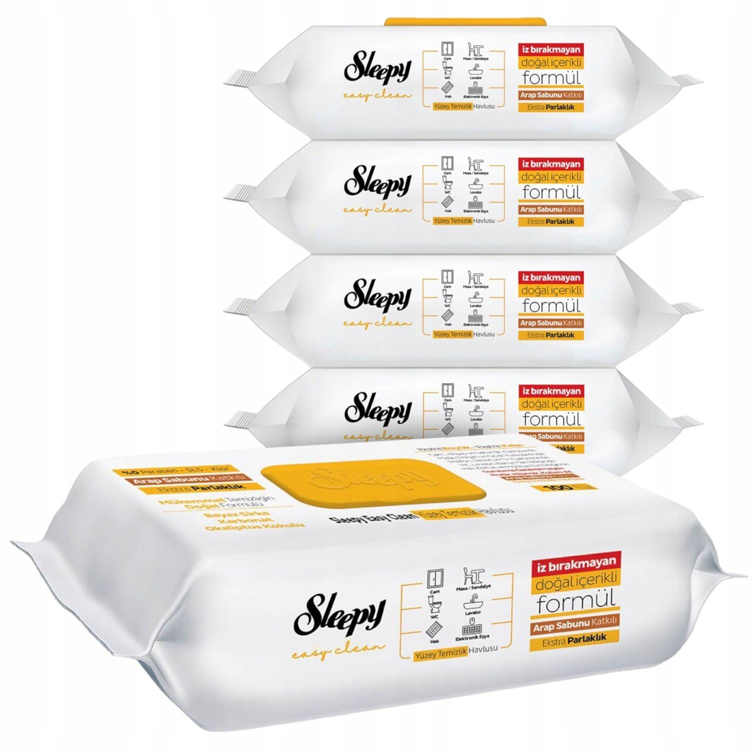 Velké utěrky Utěrky Mokré Vlhčené pro Úklid Domova Set 5 ks