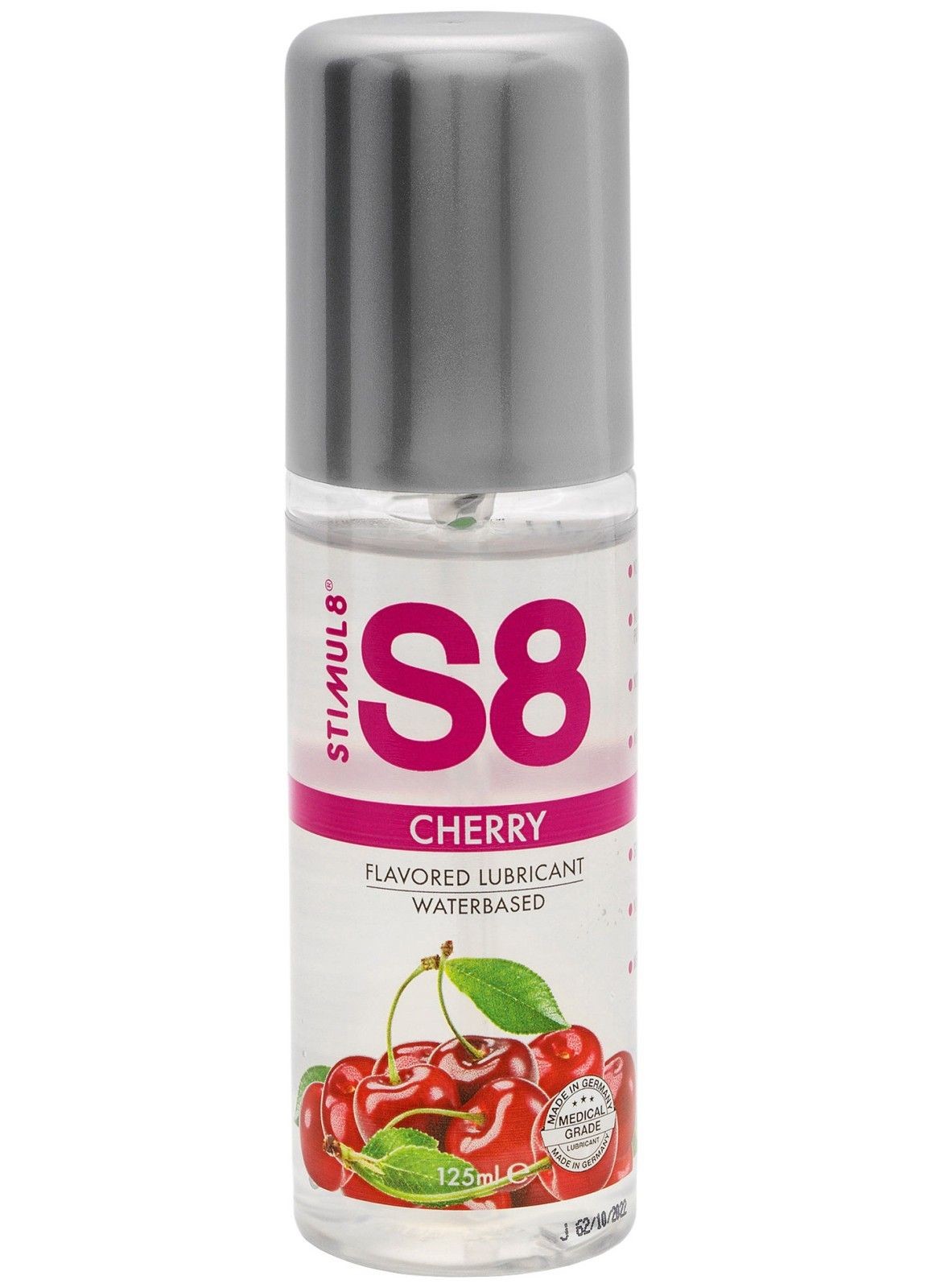 Stimul8 Ochucený lubrikační gel S8 Cherry – STIMUL8 (třešeň, 125 ml)