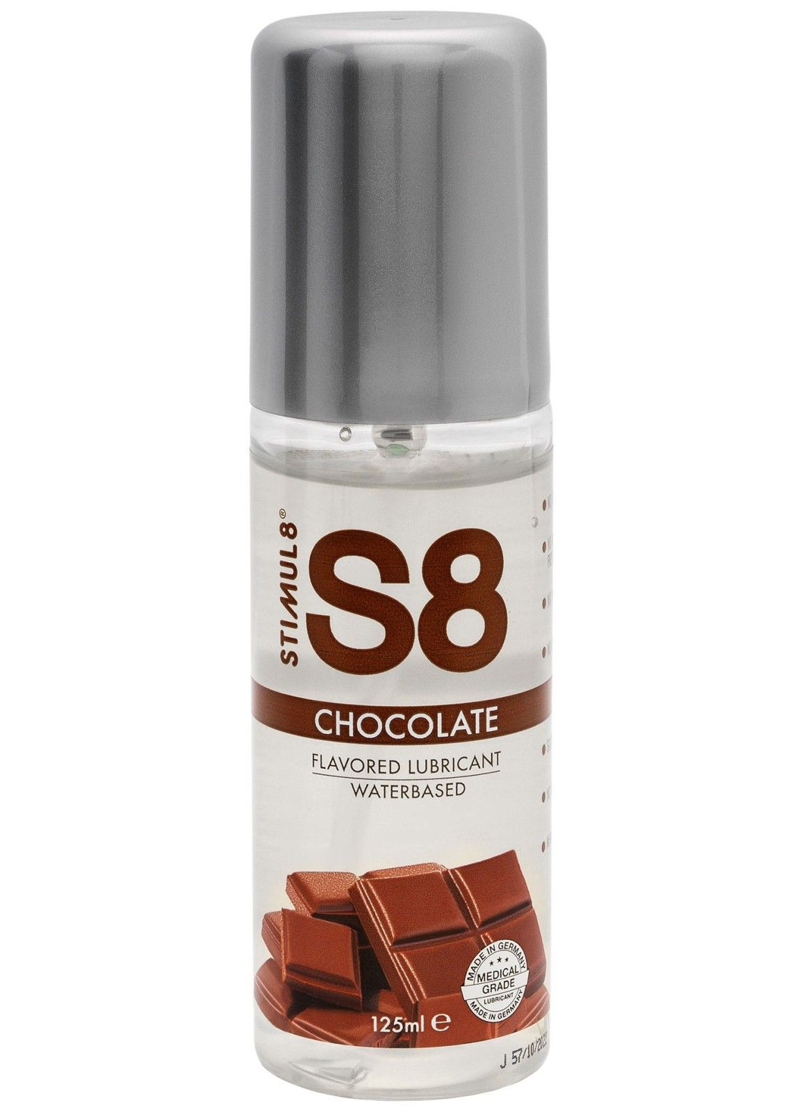 Stimul8 Ochucený lubrikační gel S8 Chocolate – STIMUL8 (čokoláda, 125 ml)