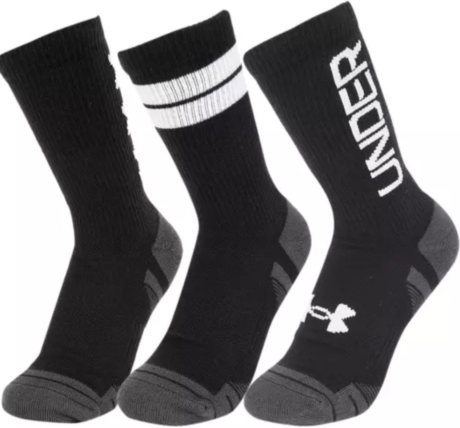 Ponožky Under Armour UA Perf Tech Nov 3pk Crew-BLK