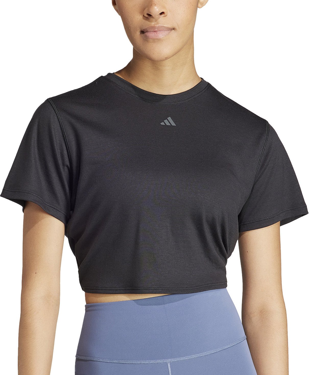 Triko adidas  Yoga Studio Wrapped shirt