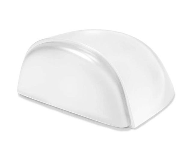 Zarážka dveří půlkulatá transparentní Walteco