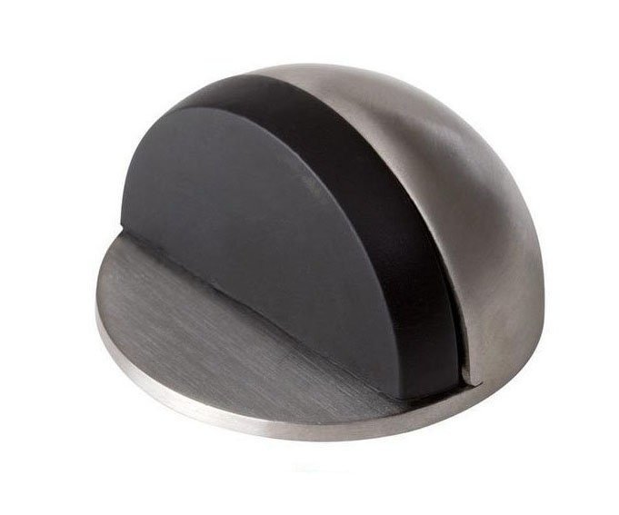 Zarážka dveří půlkulatá samolepicí Walteco - 44x25mm nerez