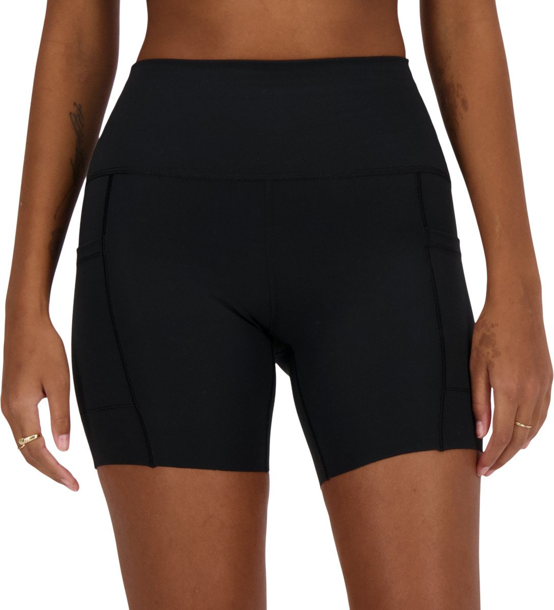 Šortky New Balance Sleek Pocket High Rise Short 6