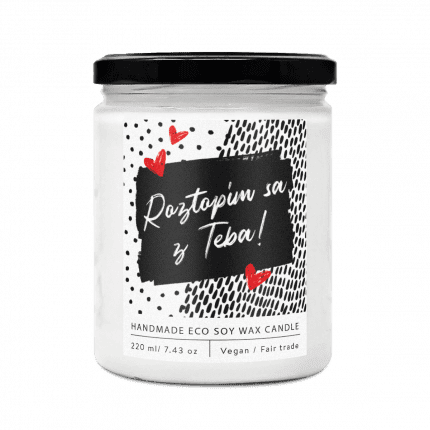 Soaphoria ROZPUSTÍM SE Z TEBE - DESIGNOVÁ HANDMADE SVÍČKA 220 ml