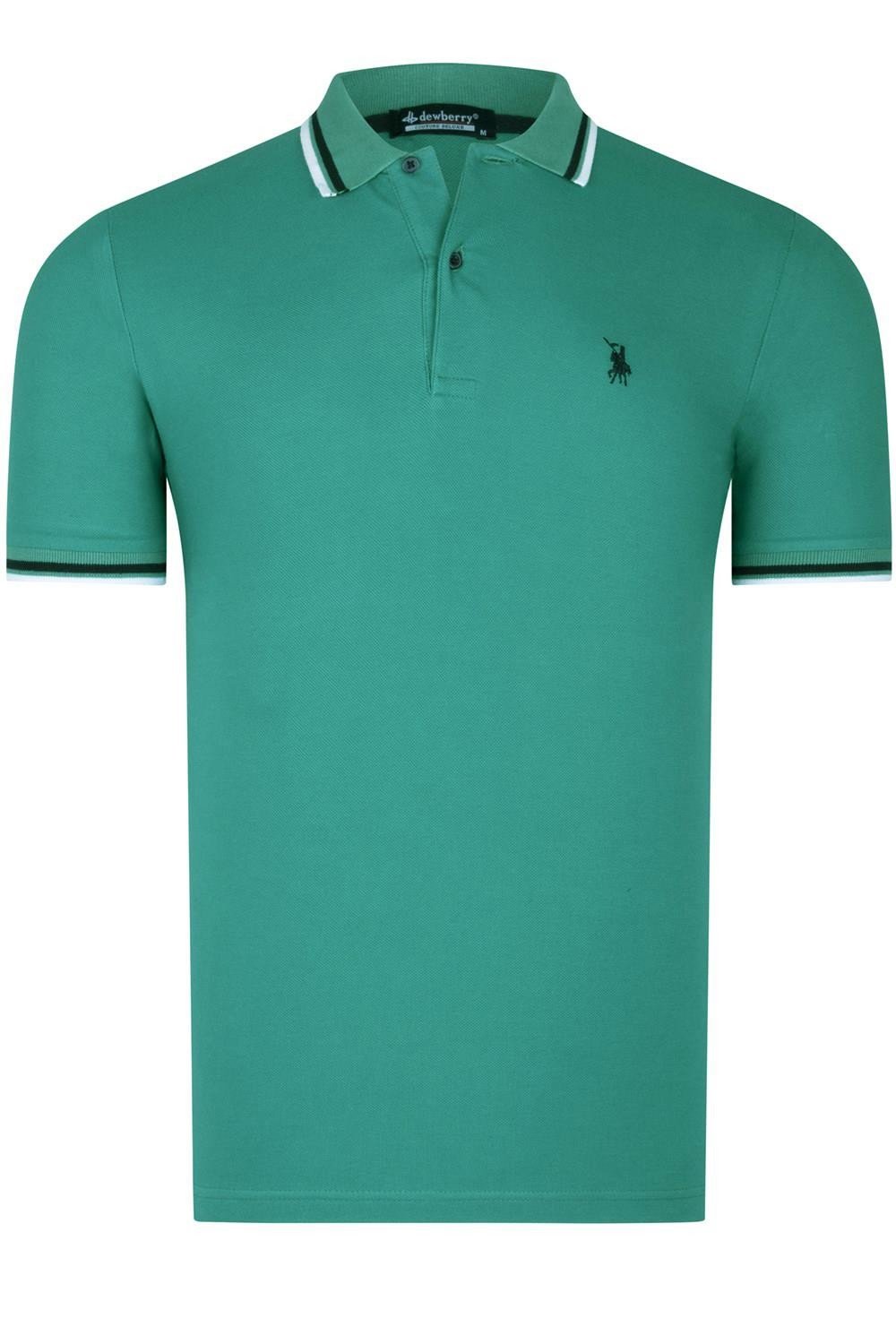 T8594 DEWBERRY MEN'S T-SHIRT-DARK GREEN