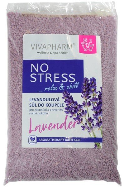 Vivaco VivaPharm Levandulová sůl do koupele NO STRESS 1000 g