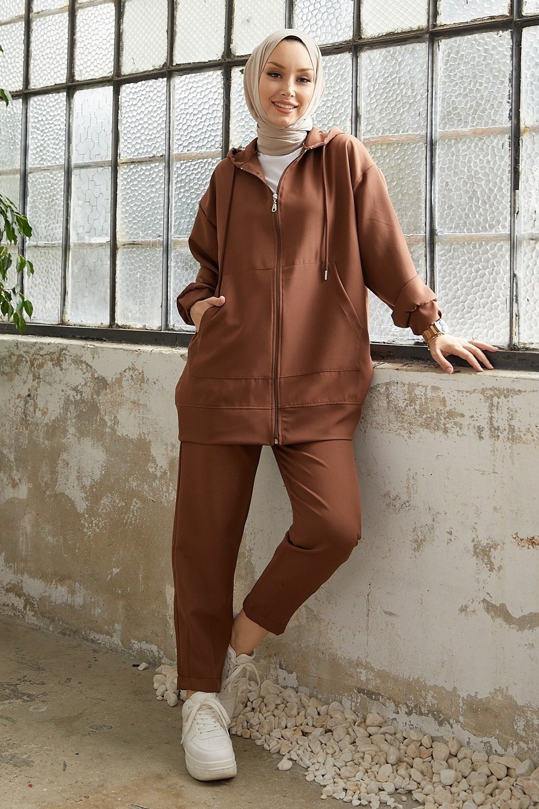 InStyle Amor Basic Double Suit - Brown