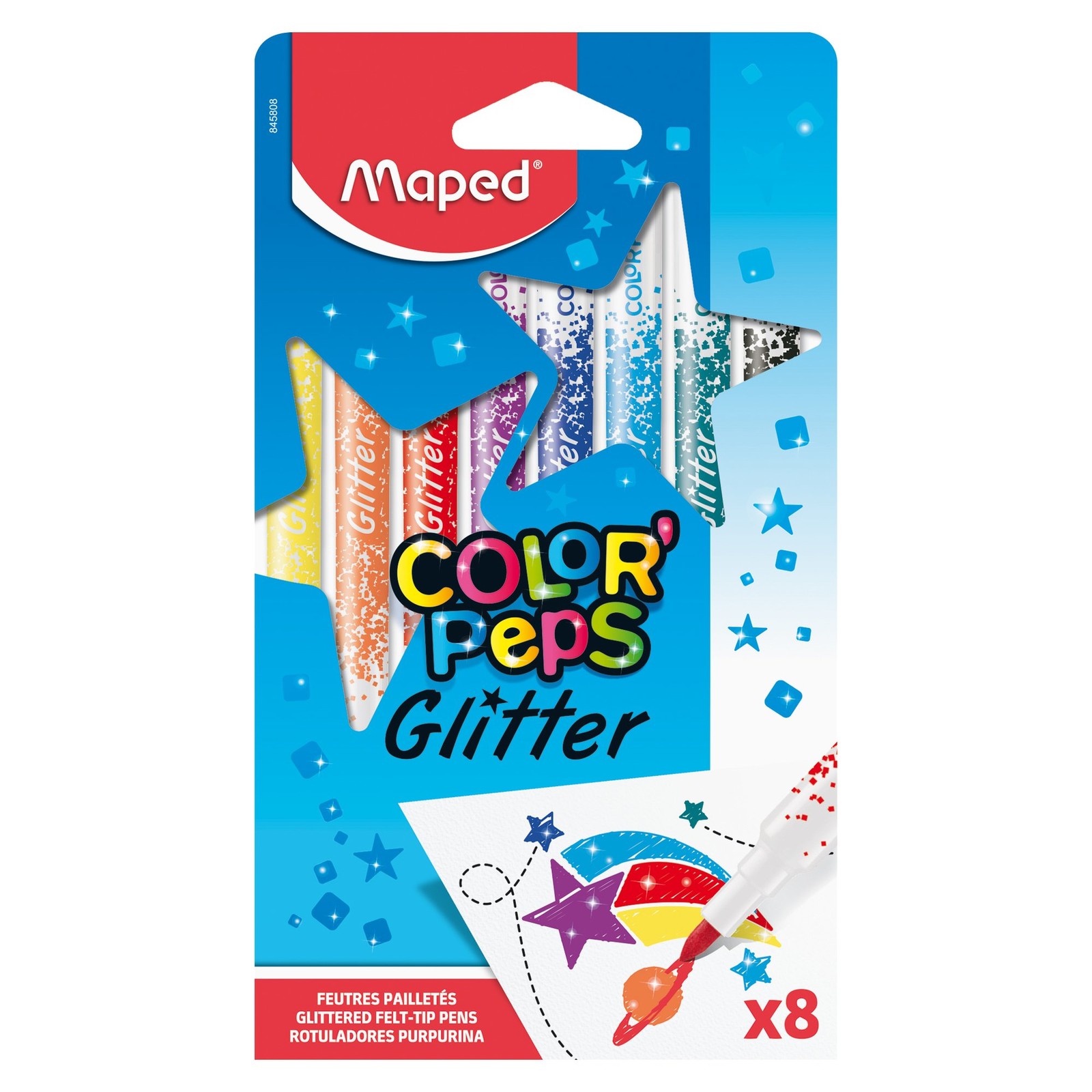 Maped Fixy Glitter, 8 barev