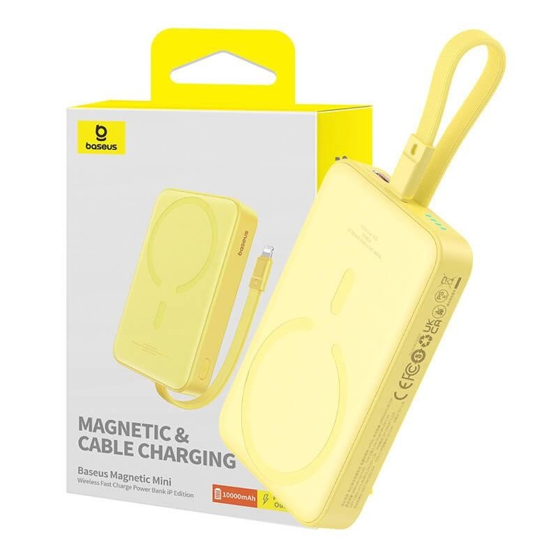 Baseus Magnetic Mini 10000mAh 20W MagSafe powerbank (žlutá)