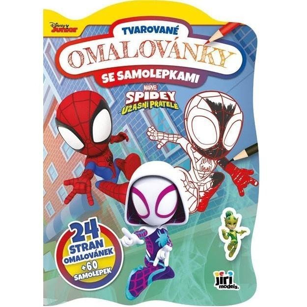 Spidey - Tvarované omalovánky se samolepkami