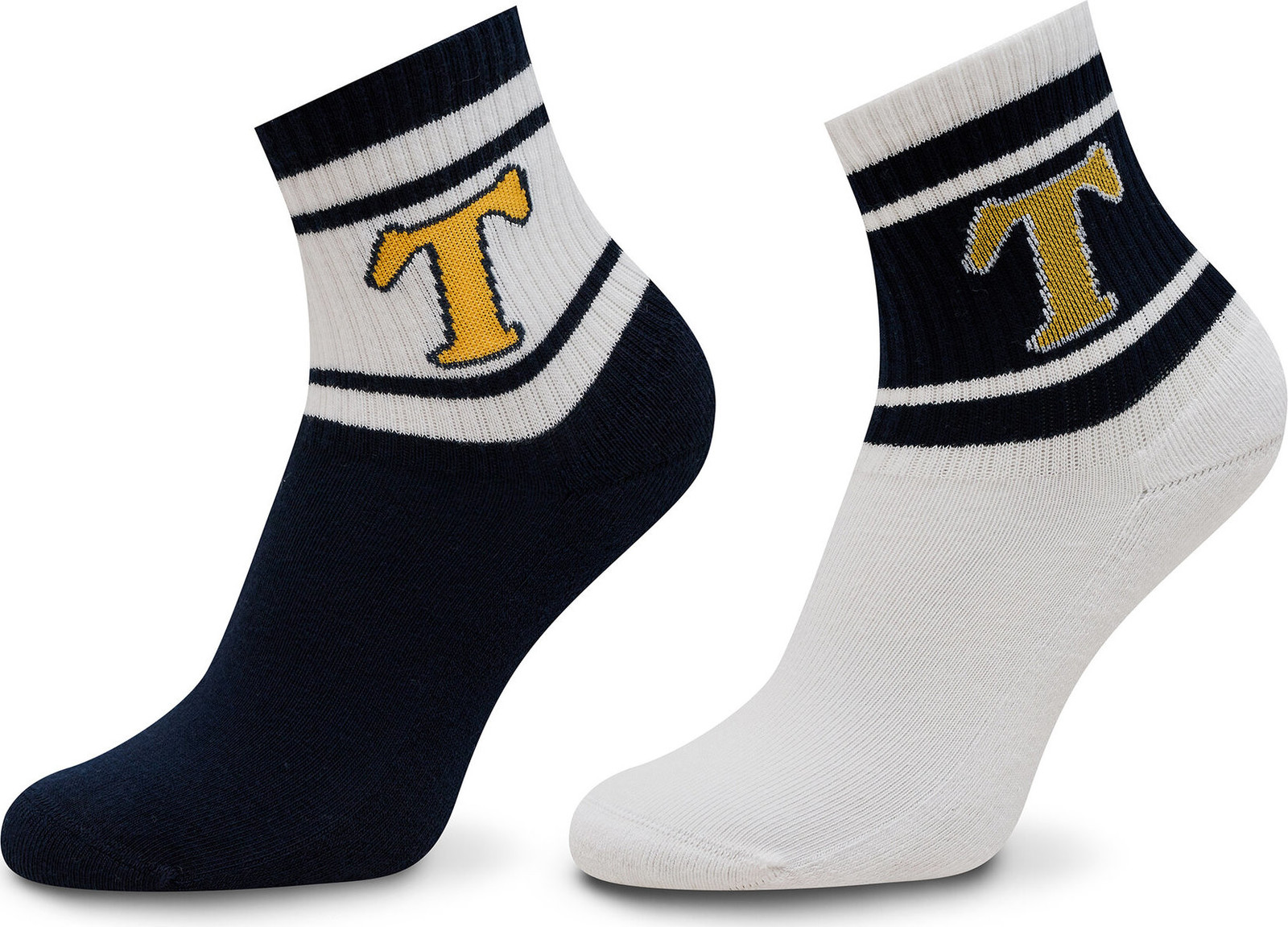 Sada 2 párů dámských vysokých ponožek Tommy Jeans 701228093 Navy