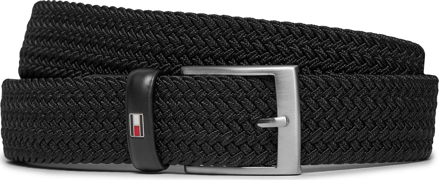 Pánský pásek Tommy Hilfiger New Adan Belt 3.5Cm AM0AM02801 Black BDS