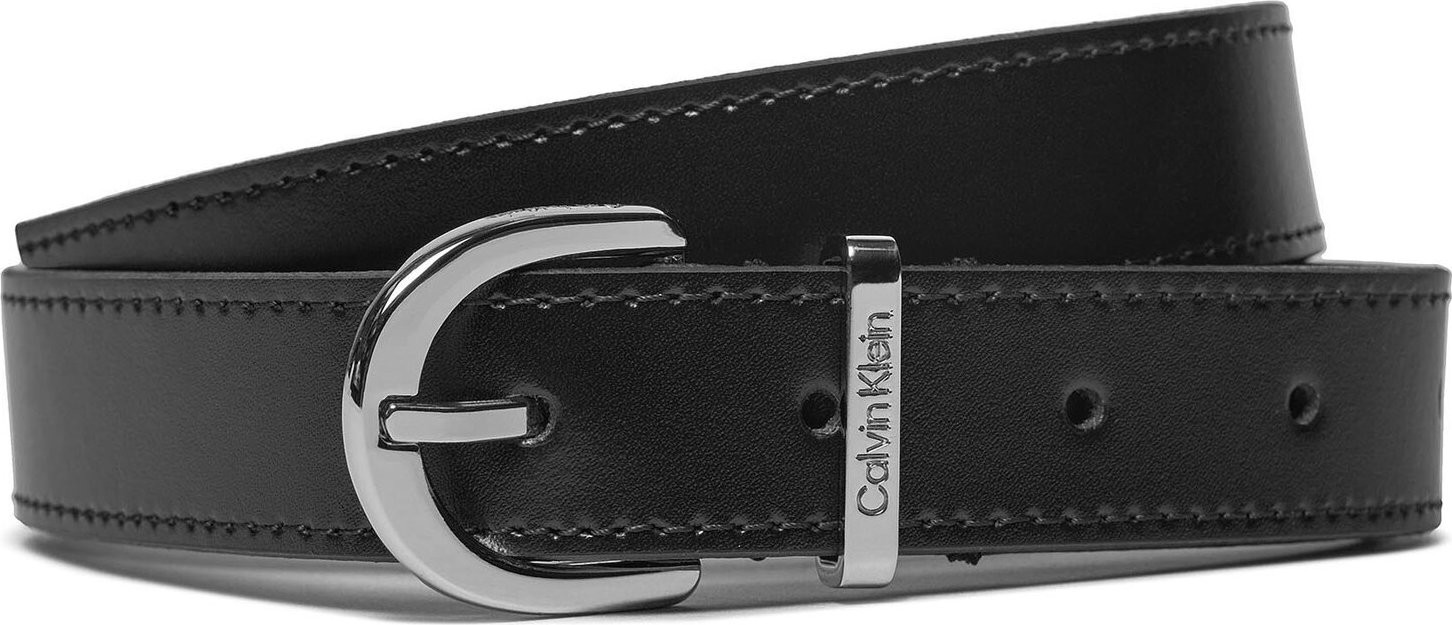 Dámský pásek Calvin Klein Round Buckle Logo Loop Belt 2.5 K60K611924 BEH