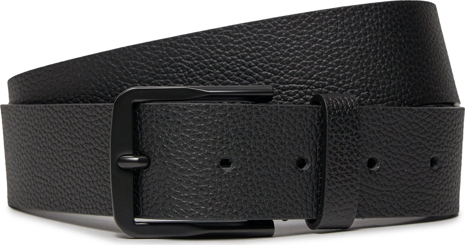 Pánský pásek Calvin Klein Classic Flat R Lthr Belt 35mm K50K511421 Black 01B