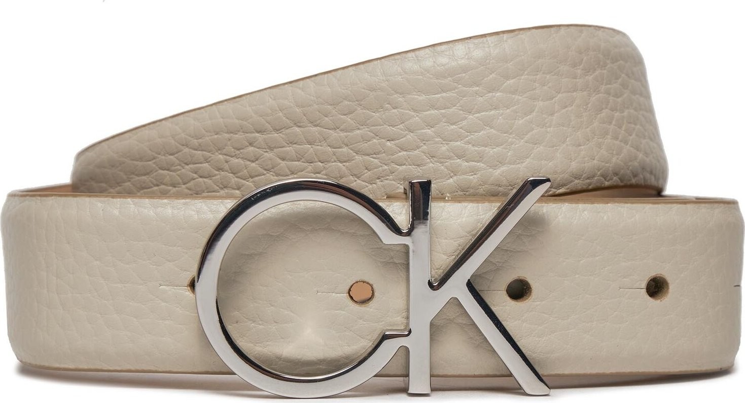 Dámský pásek Calvin Klein Ck Logo Belt 3.0 Pebble K60K611903 PEA