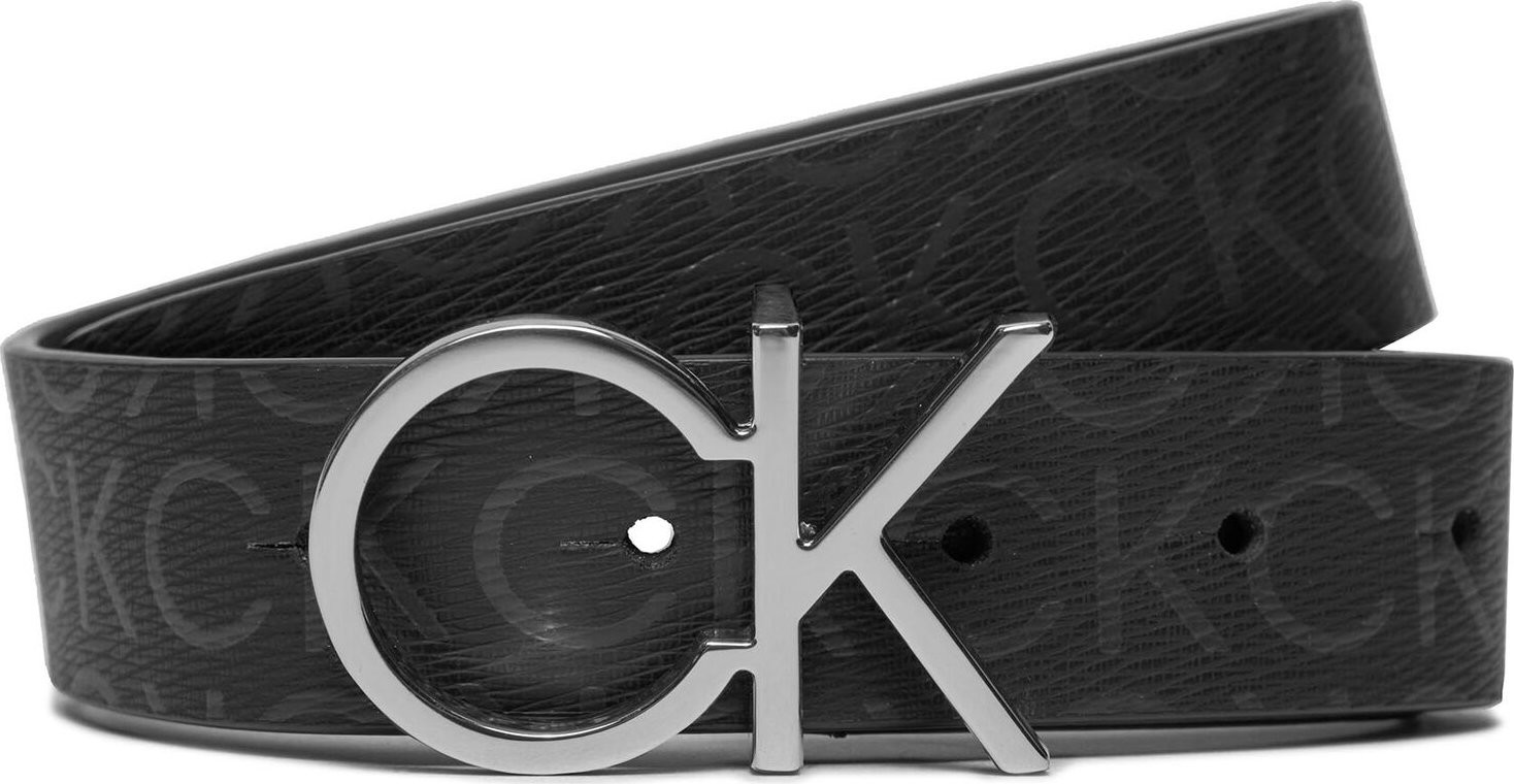 Dámský pásek Calvin Klein Ck Logo Belt 3.0 Epi Mono K60K611902 Black Epi Mono 0GJ