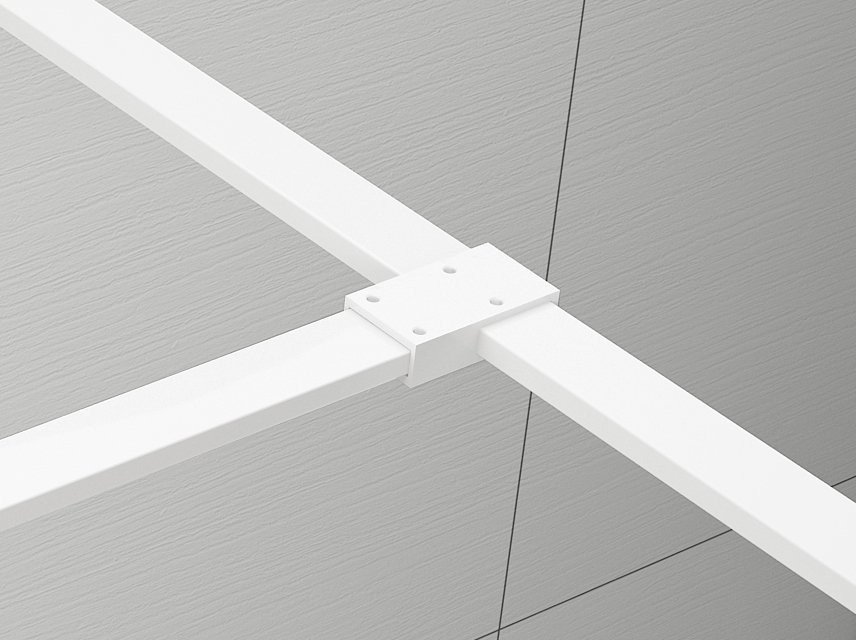 Polysan ESCA T- spojka vzpěr, bílá mat