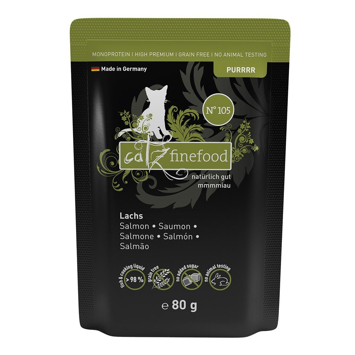 Catz finefood Purrrr No.105 losos, 16 x 80 g