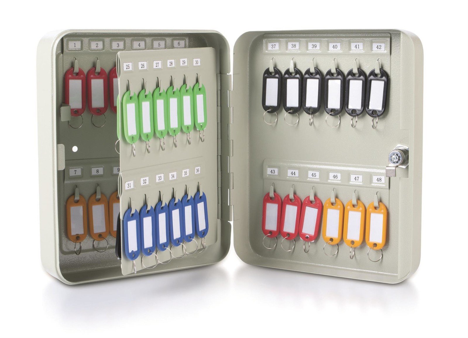 Skříňka na klíče Donau - 48 klíčů, šedá 230113