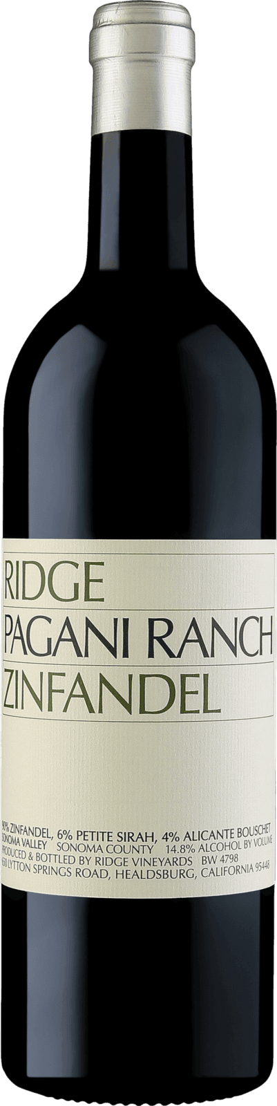 Ridge Pagani Ranch Zinfandel 2021