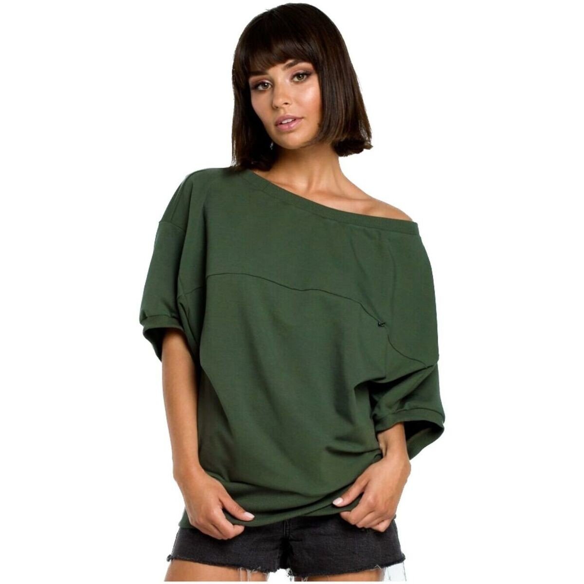 Bewear  Dámská halenka Pangi B079 vojenská zelená  Zelená