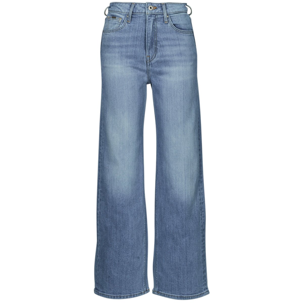 Pepe jeans  WIDE LEG JEANS UHW  Modrá