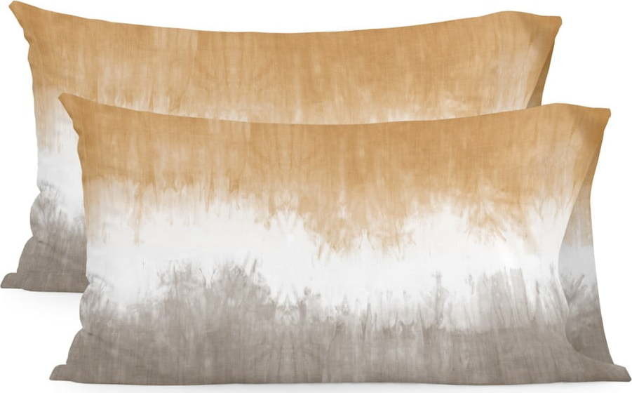 Bavlněné povlaky na polštáře v sadě 2 ks 50x75 cm Tie dye – Blanc