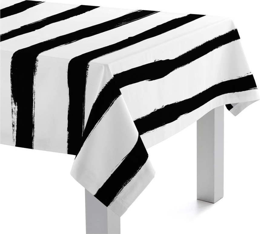 Ubrus 145x250 cm Stripes – Blanc