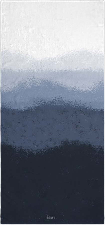 Bílo-modrá osuška 70x150 cm Nightfall – Blanc