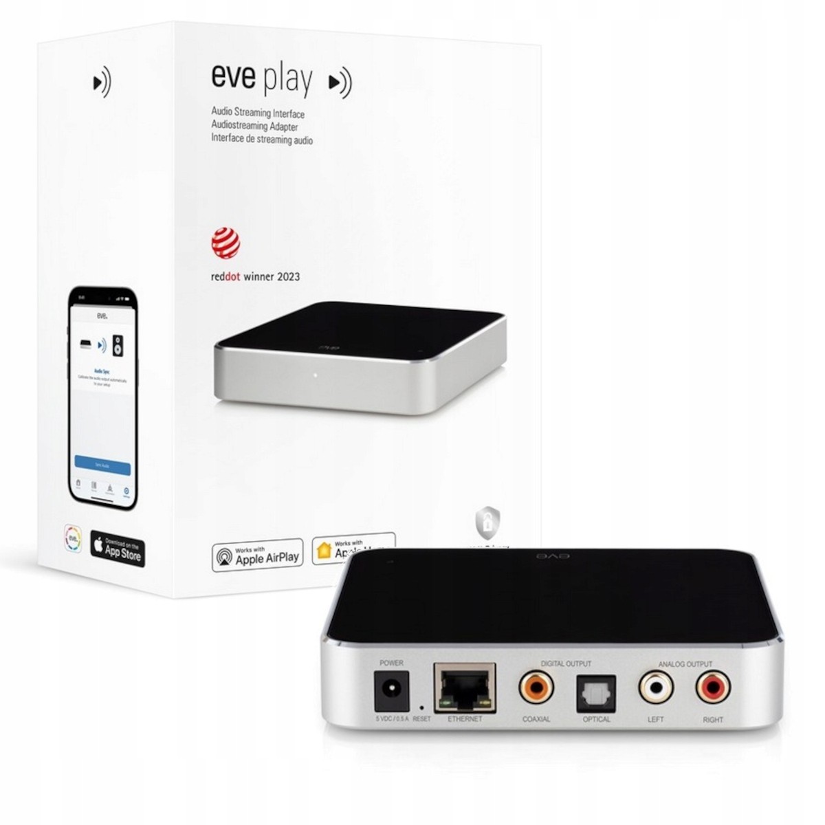Eve Play Audio Streaming Interface AppleHome - 10EBR8701