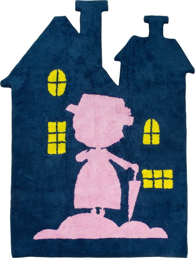 Tmavě modrý dětský koberec 120x160 cm Nanny – Mr. Fox