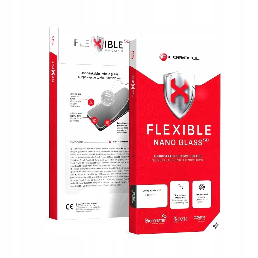 Forcell Flexible 5D hybridní sklo pro iPhone 15 Pro Max černé