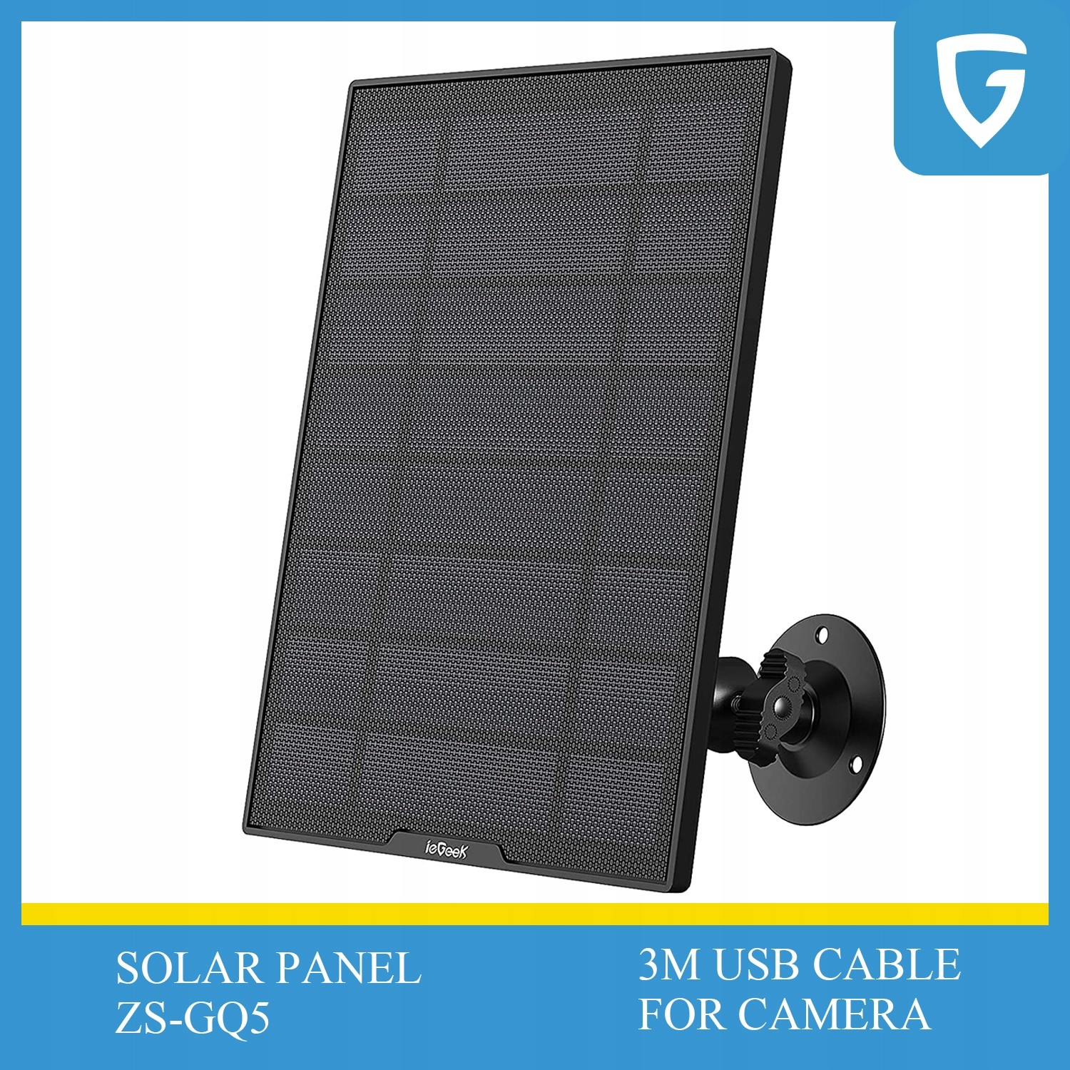 Solární panel pro kamery ieGeek Solar 6V
