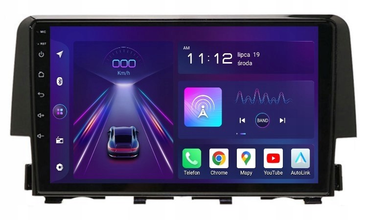 Radio 2DIN Navigace Android Honda CIVID 10 X 8/256 Gb Dsp Carplay Lte