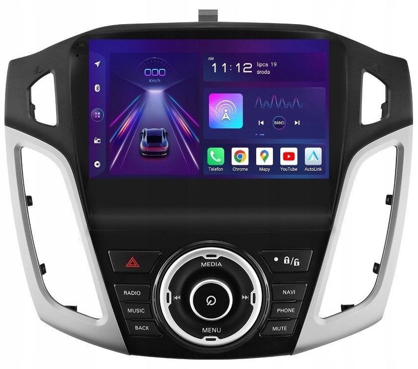 Radio 2DIN Navigace Android Ford Focus MK3 8/256 Gb Dsp Carplau Lte
