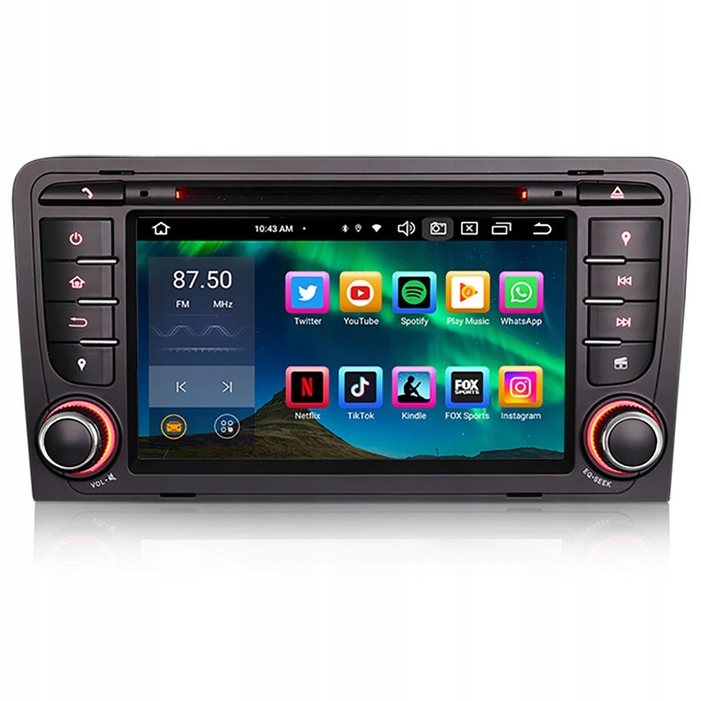 Radio 2DIN Navigace Android Audi A3 8P 4/64 Gb Dsp Carplay Lte