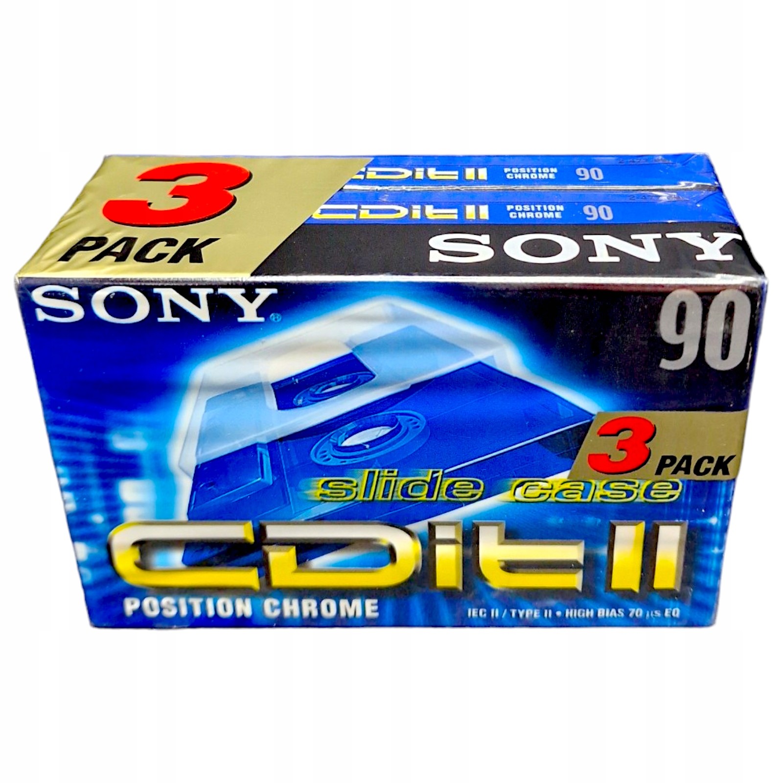 3x Nová Sony CDit II 90 Position Chrone 3pack