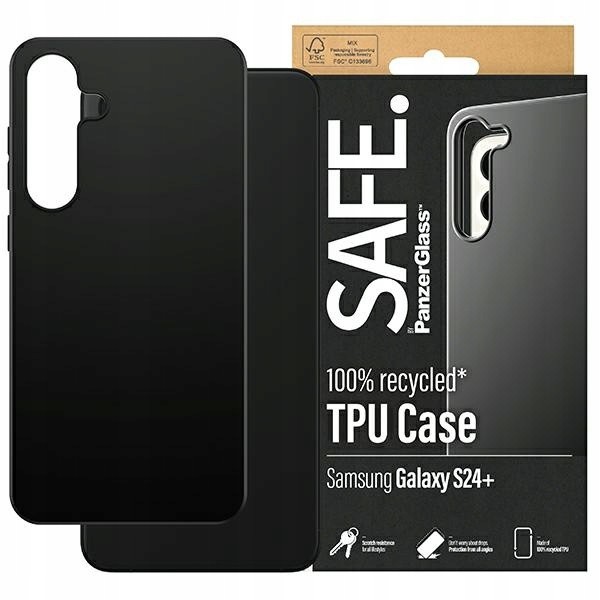 Case Safe By panzerglass> Pouzdro Pro Samsung Galaxy S24+ Plus Hardcase Černé