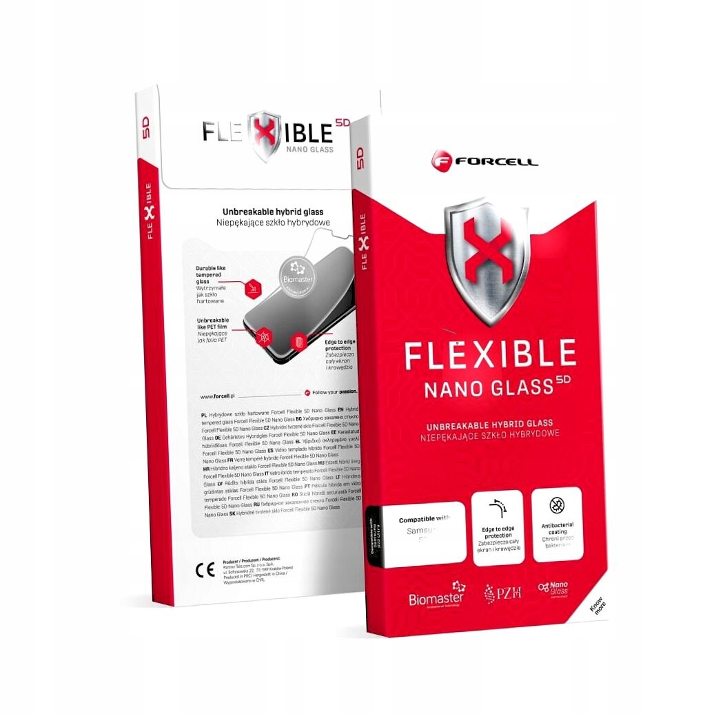 Forcell Flexible 5D hybridní sklo pro iPhone 15 Pro černé