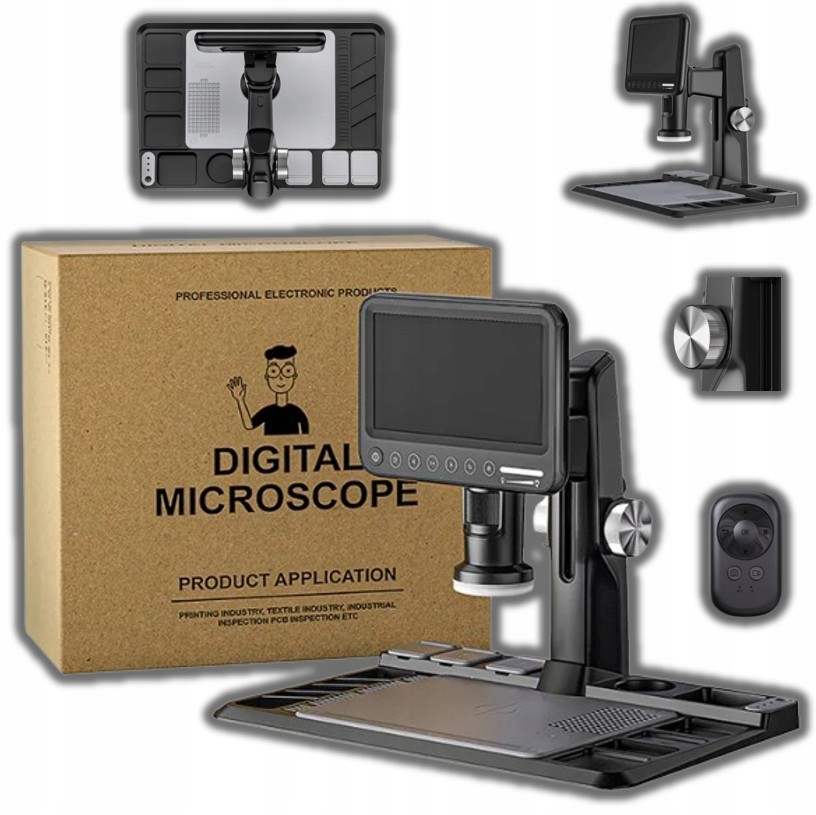 Digitální dílenský mikroskop Inskam-318 Ips 1600x 12MP 7