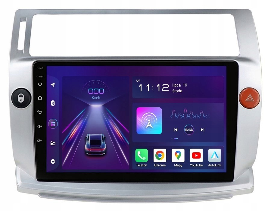 Radio 2DIN Navigace Android Citroen C4 1 A 8/256 Gb Dsp Carplay Lte