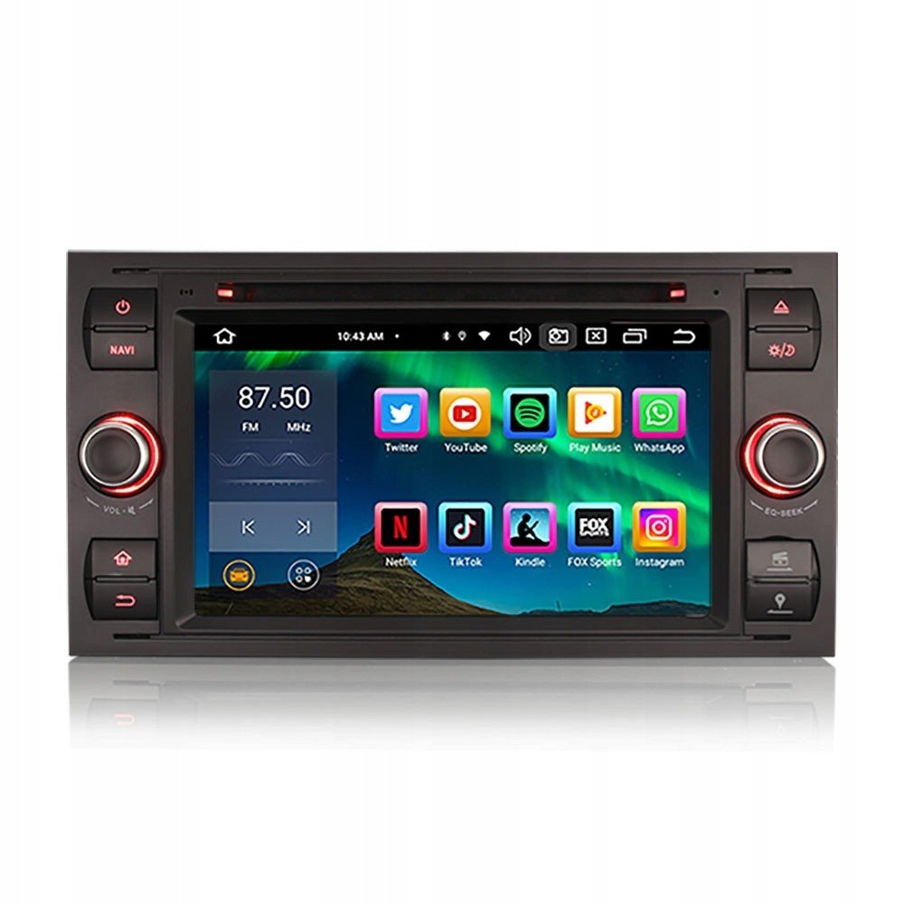 Rádio 2DIN Android Ford Focus MK2 C-max S-max Galaxy Kuga MK1 Mondeo MK4