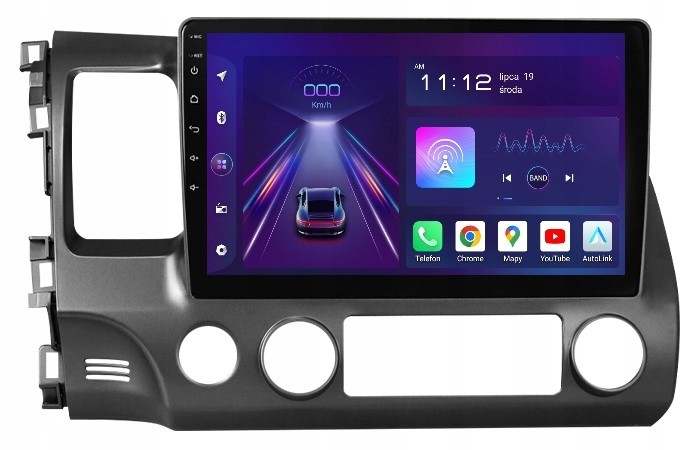 Navigace Radio 2DIN Android Honda 7 VII 8/256 Gb Dsp Carplay Lte